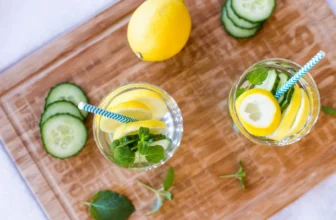 Basil seed Recipe with Cucumber, Mint, and Lemon